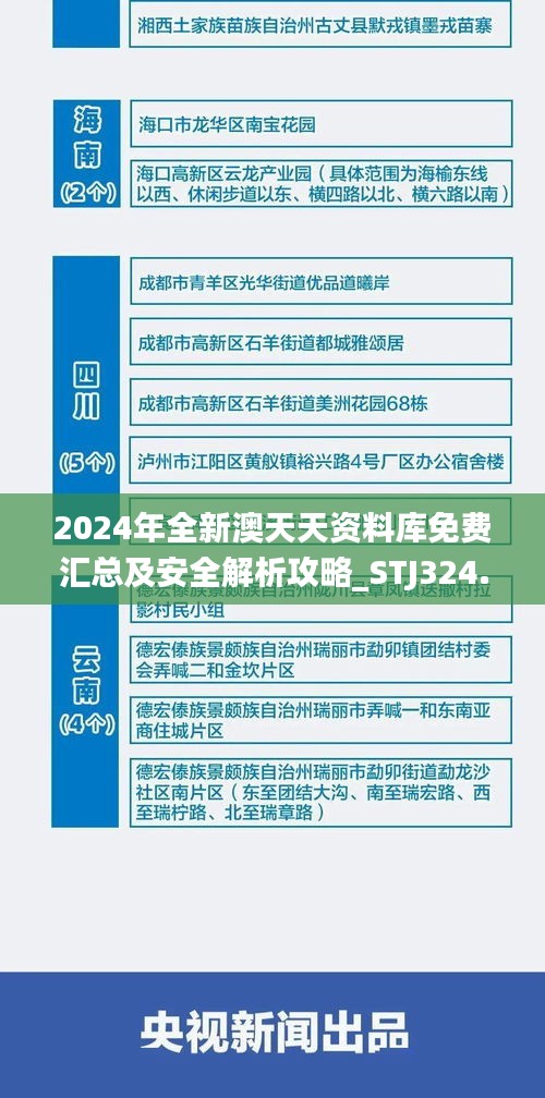 2024年全新澳天天资料库免费汇总及安全解析攻略_STJ324.84版
